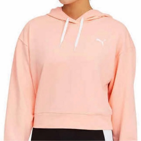 Puma Women's Soft Pink Hoodie - Picture 1 of 2